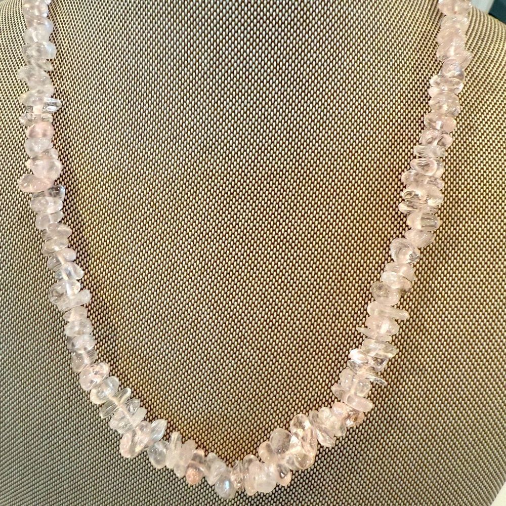 Vintage Rose Quartz Necklace